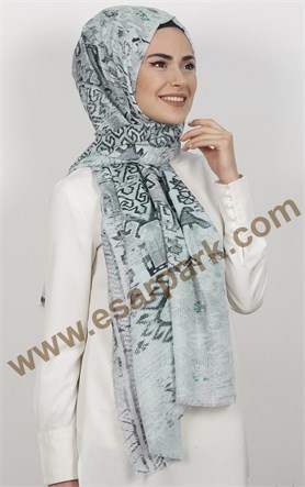 Akel Fileli Desenli Şal 153-5