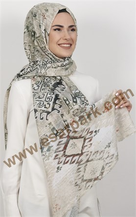 Akel Fileli Desenli Şal 153-6