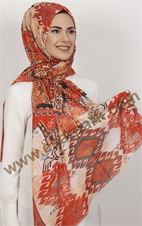 Akel Fileli Desenli Şal 153-8