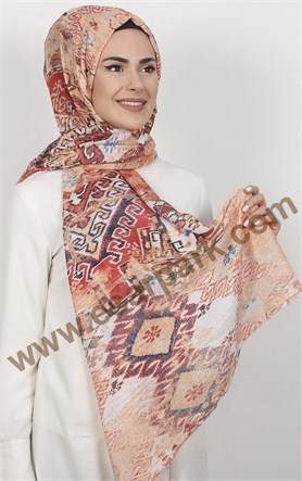 Akel Fileli Desenli Şal 153-9