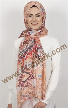 Akel Fileli Desenli Şal 153-9