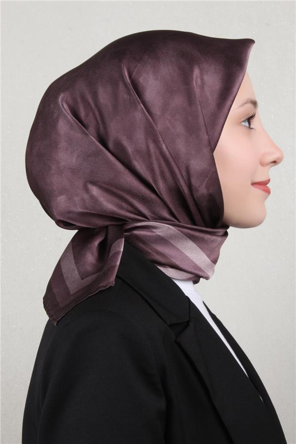 Aker Düz İpek Eşarp 8783701-391 Mürdüm