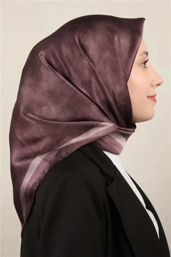 Aker Düz İpek Eşarp 8783701-391 Mürdüm