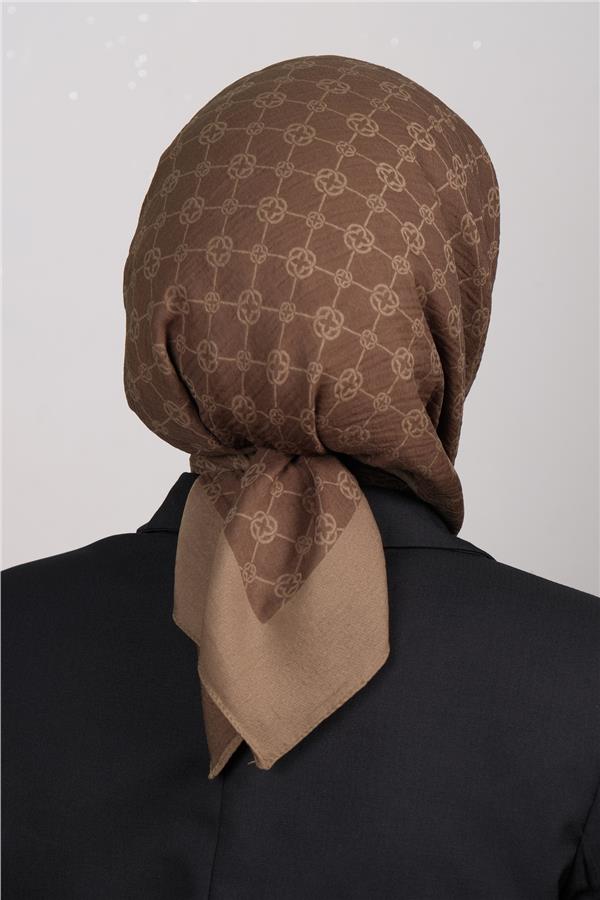 Aker Elegance Monogram Eşarp 1090500-934 Haki