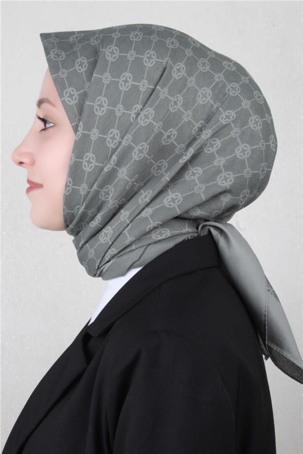 Aker Elegance Monogram Eşarp 1090500-951 Mint Yeşili