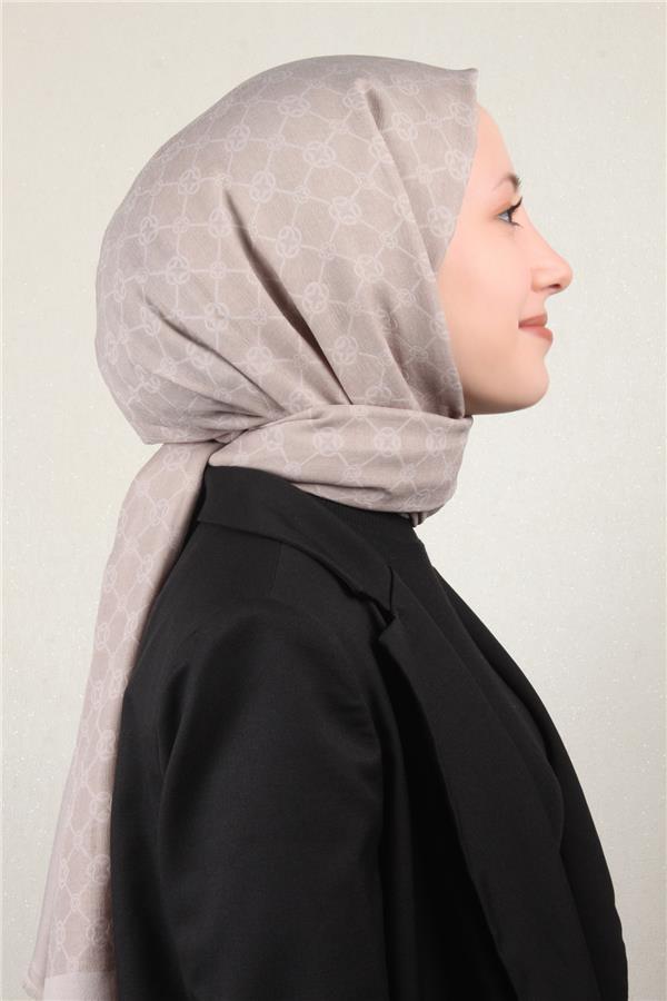 Aker Elegance Monogram Şal 4108-9 Taş