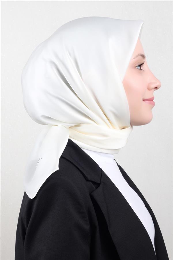 Aker Kristal Eşarp 1070900-912 Ekru