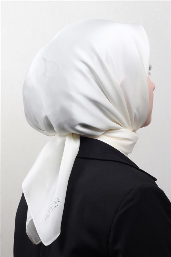 Aker Kristal Eşarp 1070900-912 Ekru