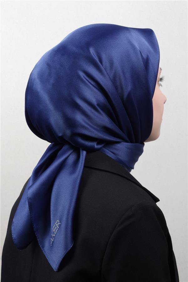 Aker Kristal Eşarp 1070900-922 Gece Mavisi