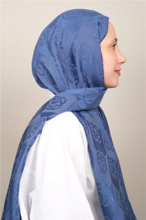 Aker Lyc & Coton Şal 6070500-922 İndigo 