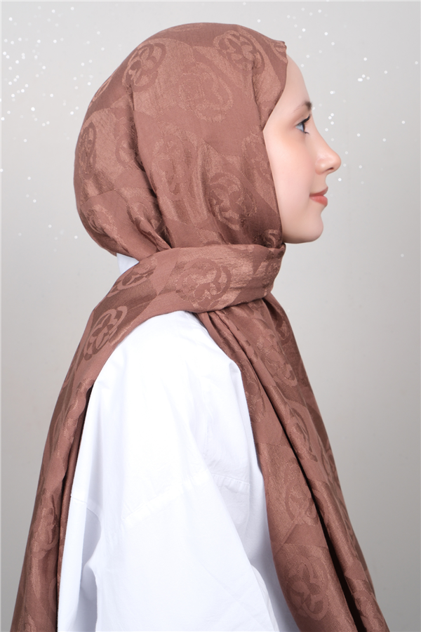 Aker Lyc & Coton Şal 6070500-932 Sütlü Kahve 