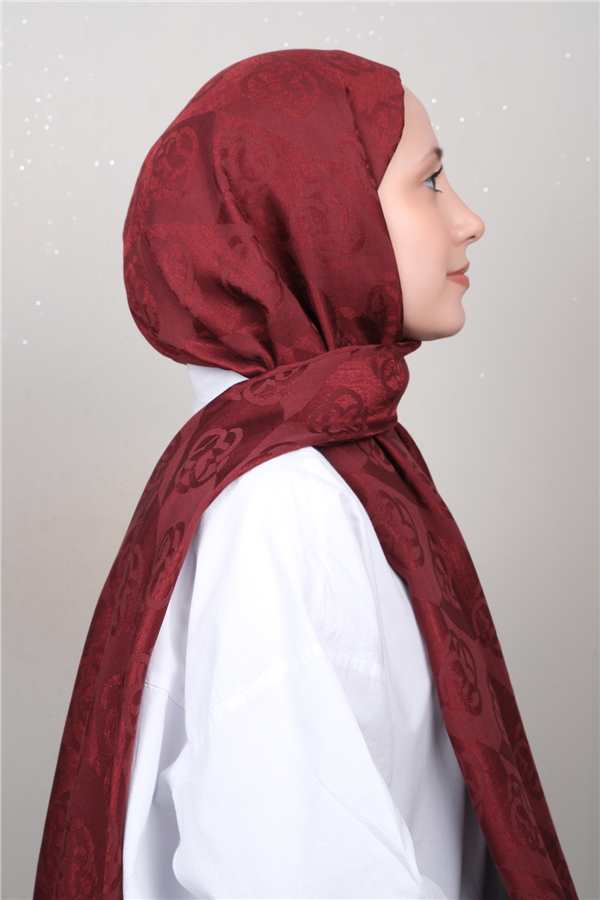 Aker Lyc & Coton Şal 6070500-941 Bordo 