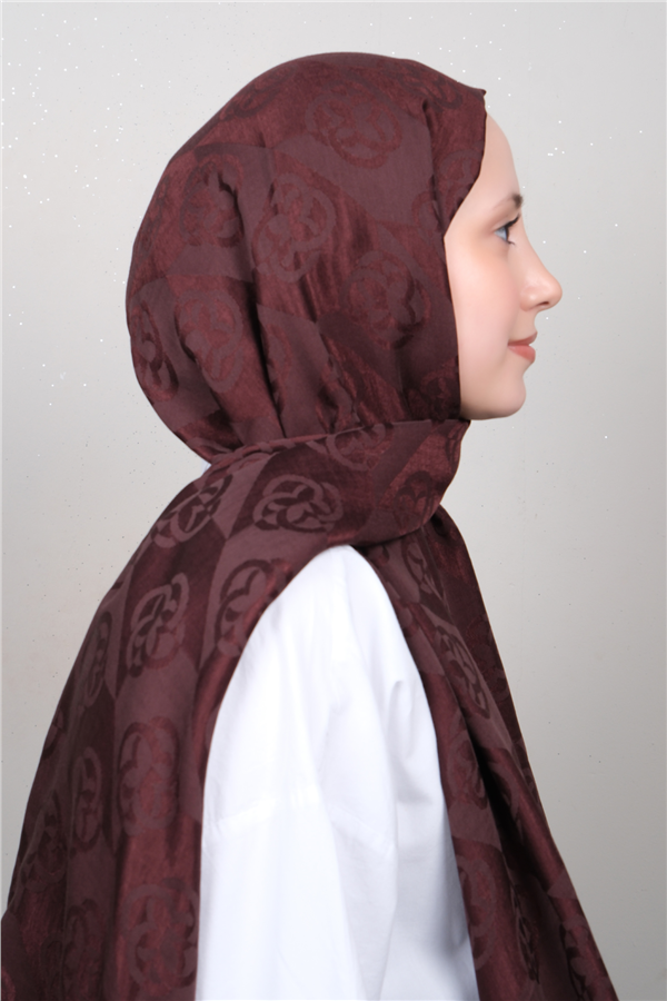 Aker Lyc & Coton Şal 6070500-942 Koyu Bordo 