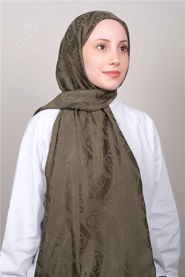 Aker Lyc & Coton Şal 6070500-951 Haki 