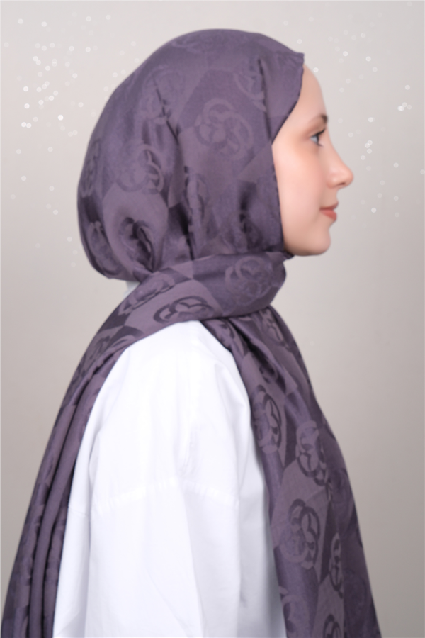 Aker Lyc & Coton Şal 6070500-994 İncir Moru 