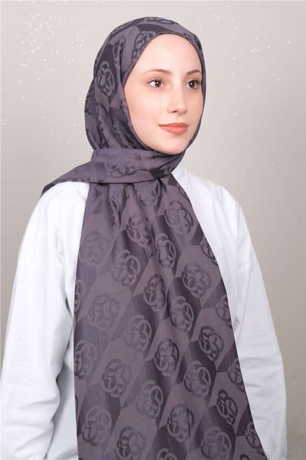 Aker Lyc & Coton Şal 6070500-994 İncir Moru 