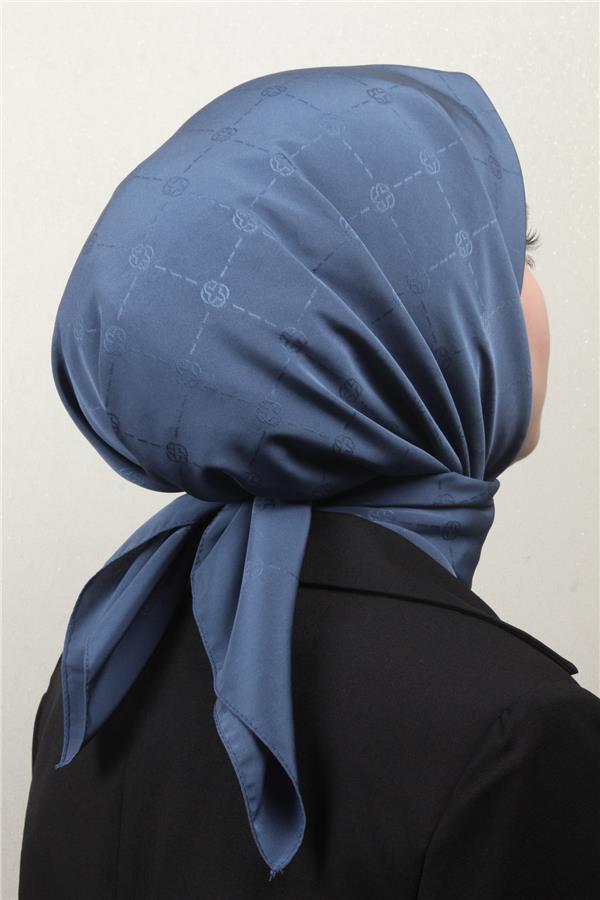 Aker Monogram İcon Eşarp 1070400-923 İndigo
