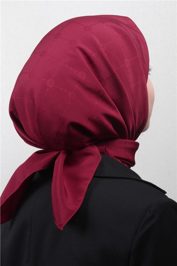 Aker Monogram İcon Eşarp 1070400-941 Bordo