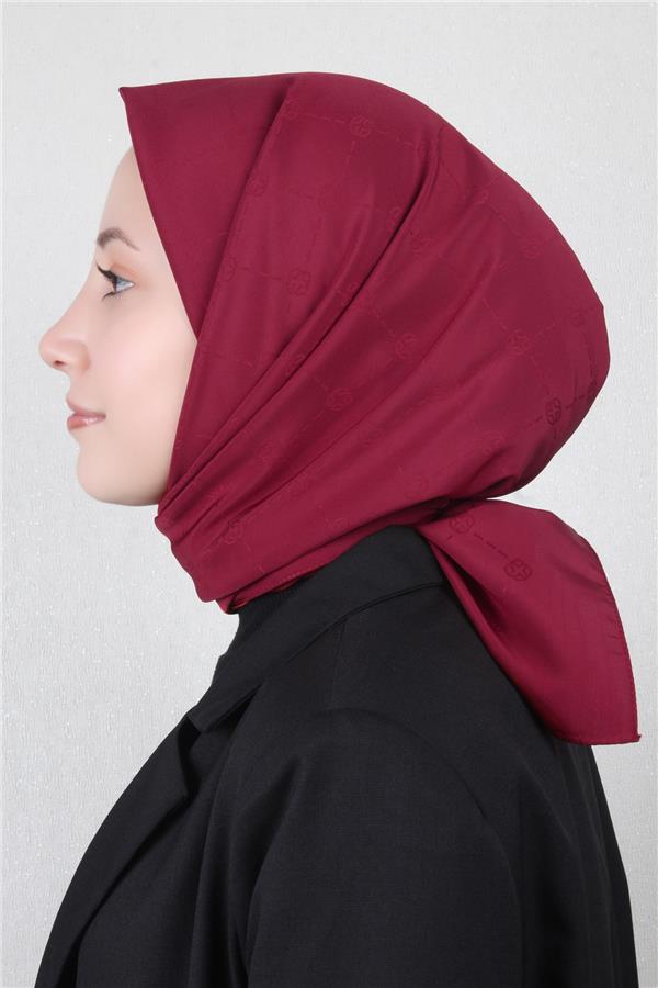 Aker Monogram İcon Eşarp 1070400-941 Bordo