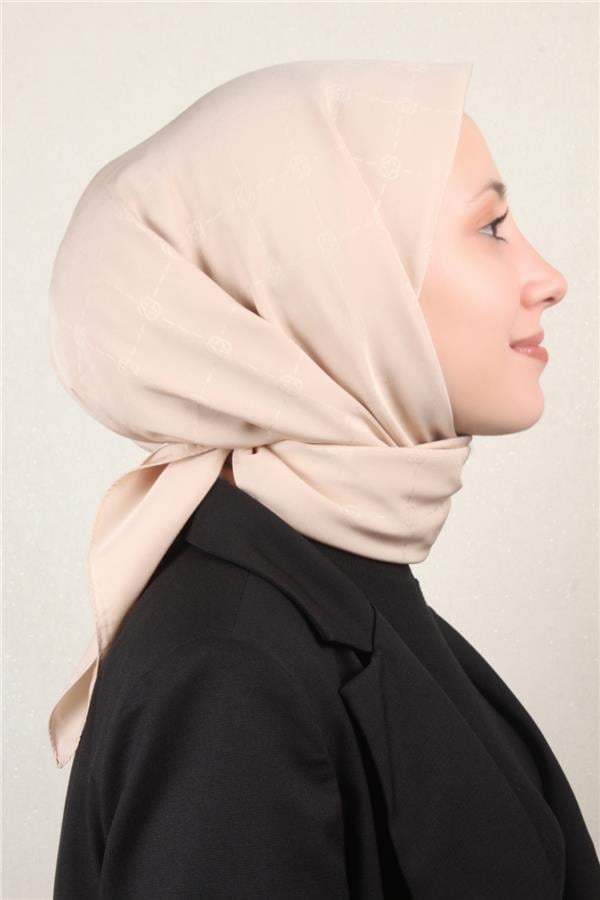 Aker Monogram İcon Eşarp 1070400-961 Krem