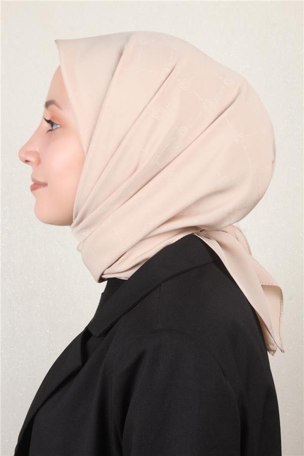 Aker Monogram İcon Eşarp 1070400-961 Krem