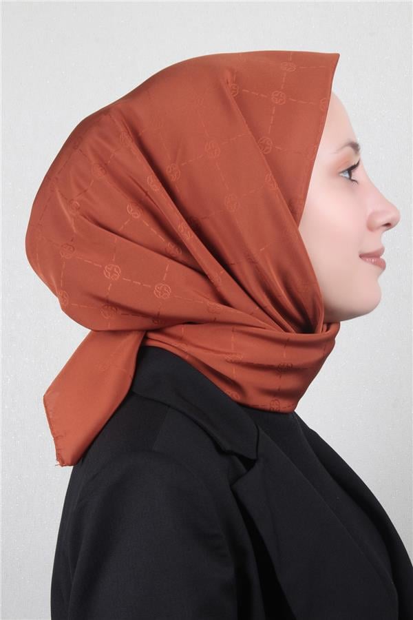 Aker Monogram İcon Eşarp 1070400-962 Kiremit