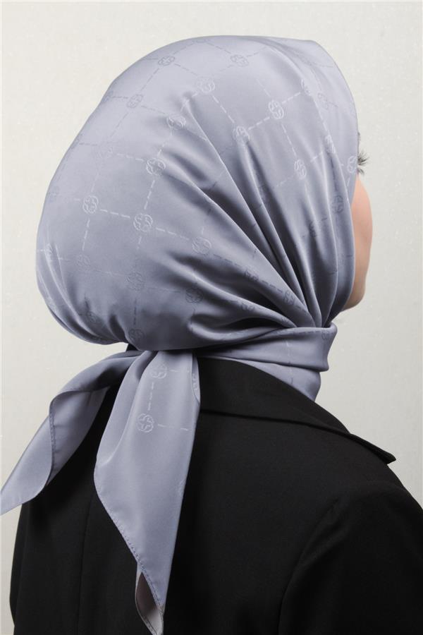 Aker Monogram İcon Eşarp 1070400-972 Gümüş