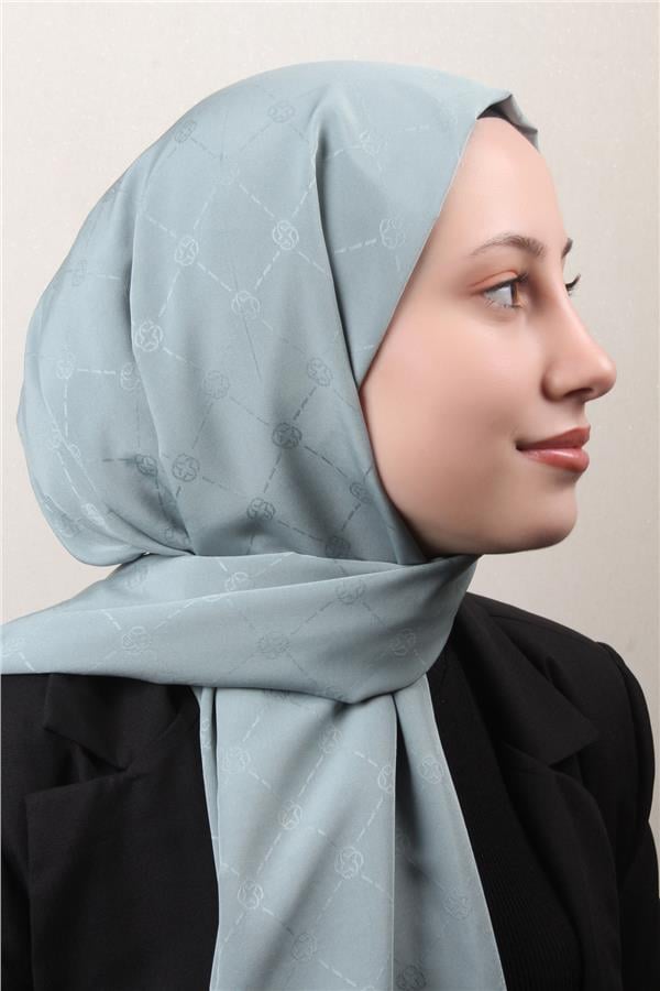Aker Monogram İcon Şal 4112-1 Su Yeşili