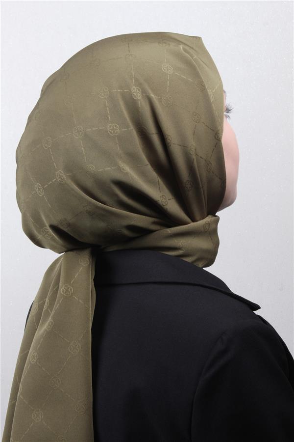 Aker Monogram İcon Şal 4112-13 Haki