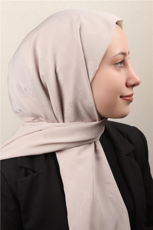 Aker Monogram İcon Şal 4112-17 Taş