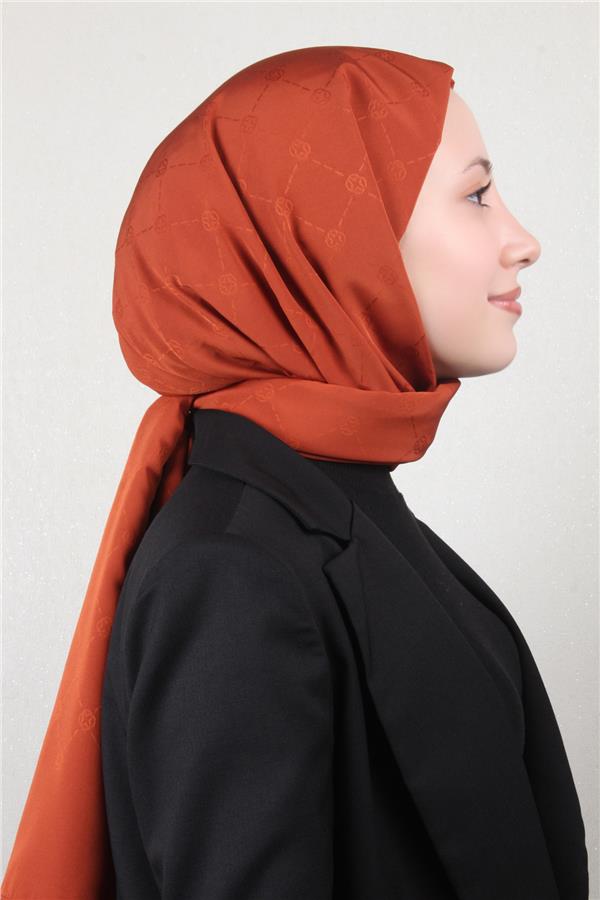 Aker Monogram İcon Şal 4112-2 Kiremit