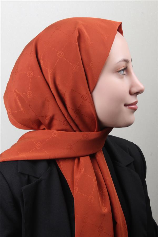 Aker Monogram İcon Şal 4112-2 Kiremit