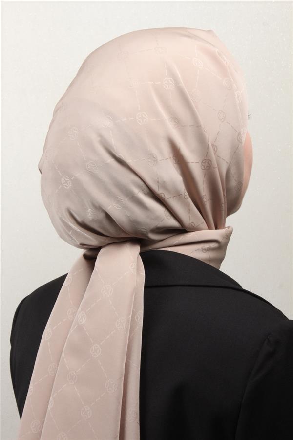 Aker Monogram İcon Şal 4112-23 Bej