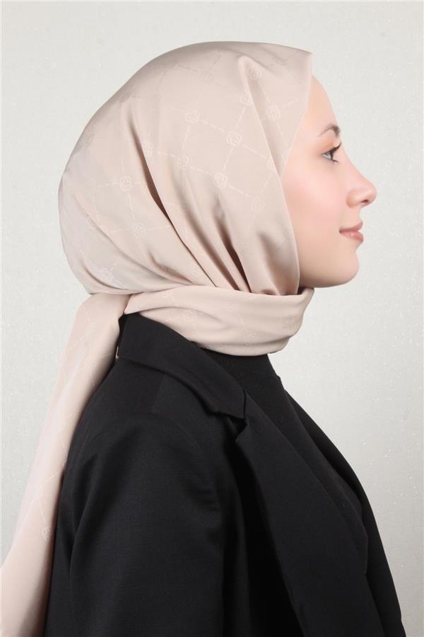 Aker Monogram İcon Şal 4112-27 Krem