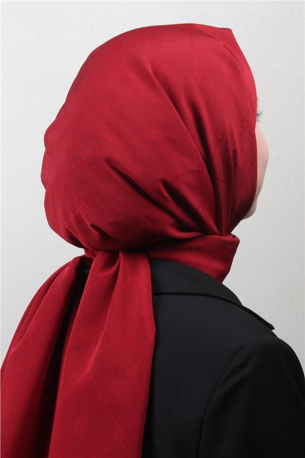 Aker Monogram İcon Şal 4112-4 Bordo