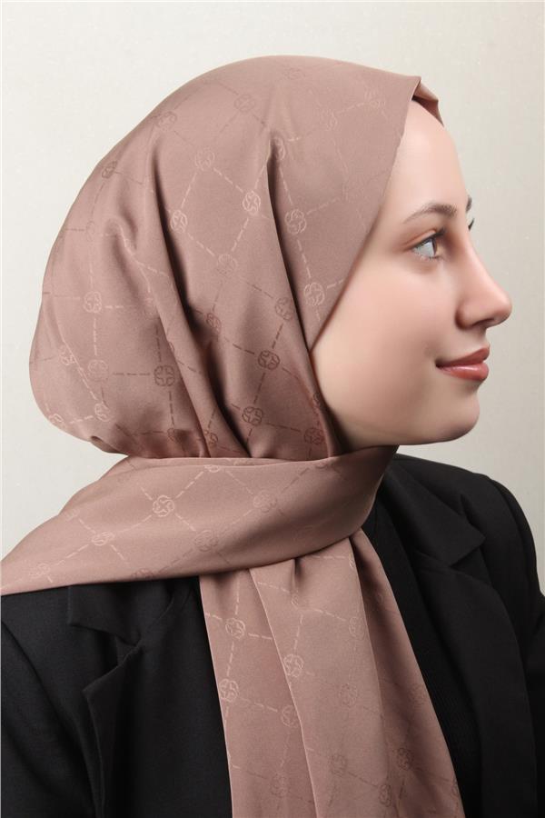 Aker Monogram İcon Şal 4112-6 Vizon