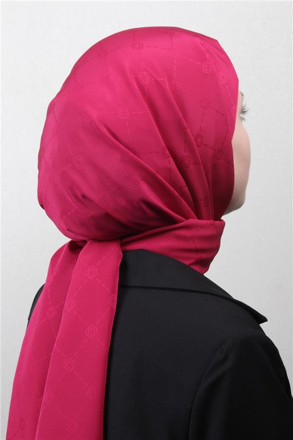 Aker Monogram İcon Şal 4112-7 Fuşya