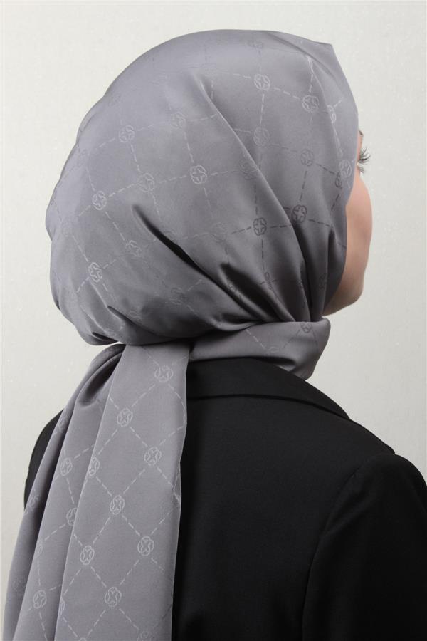 Aker Monogram İcon Şal 4112-9 Füme