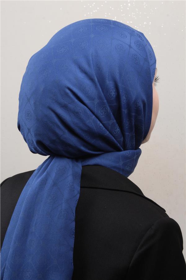 Aker Pamuklu Şal 1030800-924 Parlament Mavi