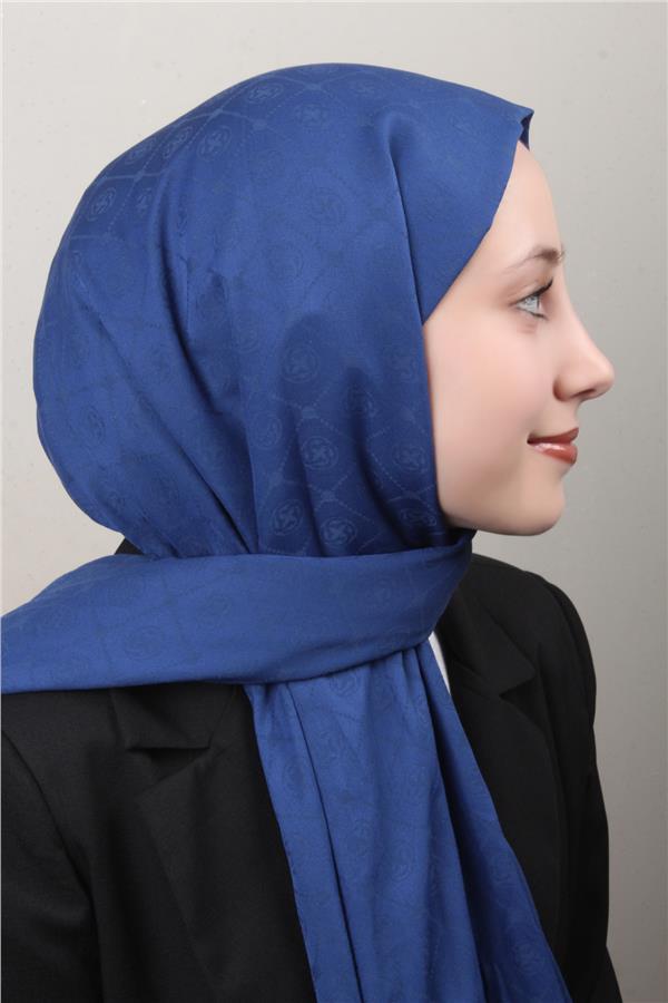 Aker Pamuklu Şal 1030800-924 Parlament Mavi