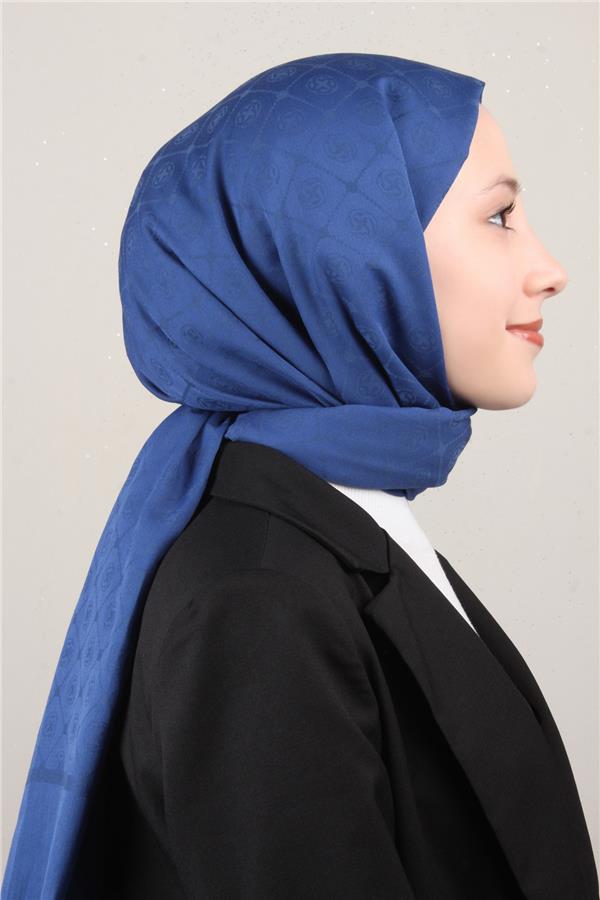 Aker Pamuklu Şal 1030800-924 Parlament Mavi