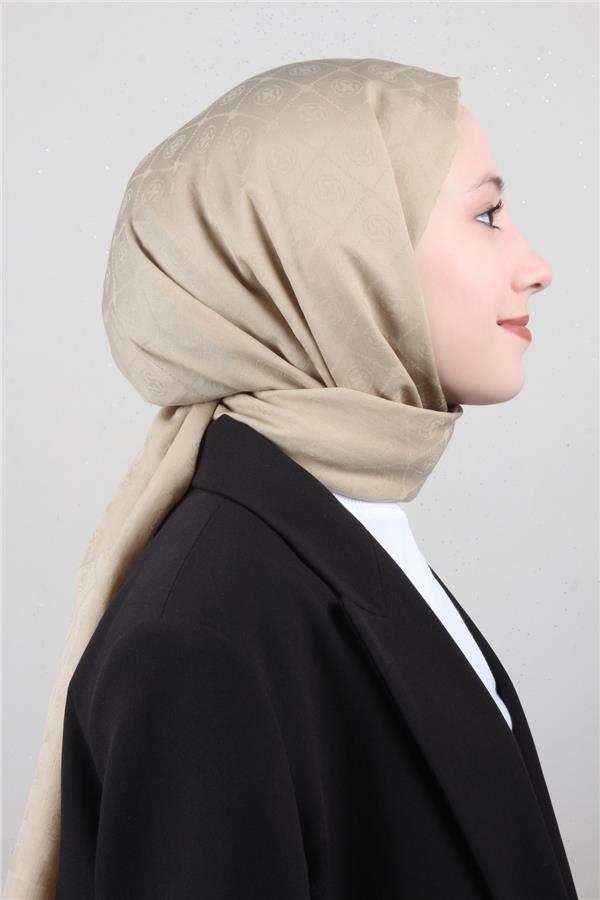 Aker Pamuklu Şal 1030800-934 Çöl Beji