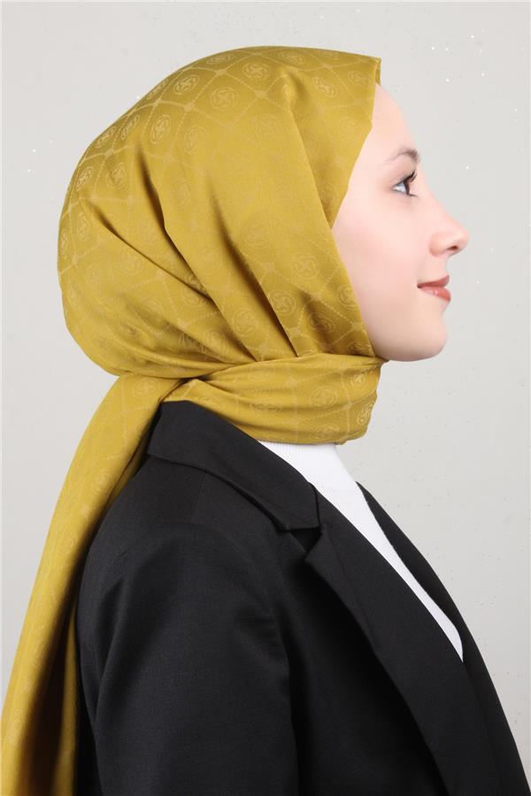 Aker Pamuklu Şal 1030800-962 Hardal