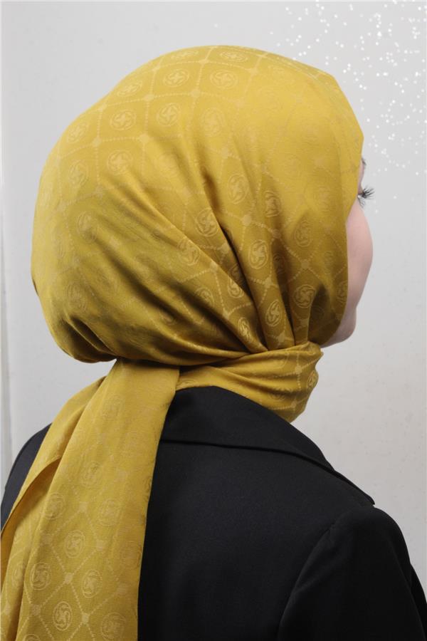 Aker Pamuklu Şal 1030800-962 Hardal