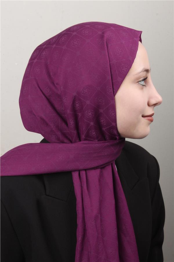 Aker Pamuklu Şal 1030800-992 Mürdüm