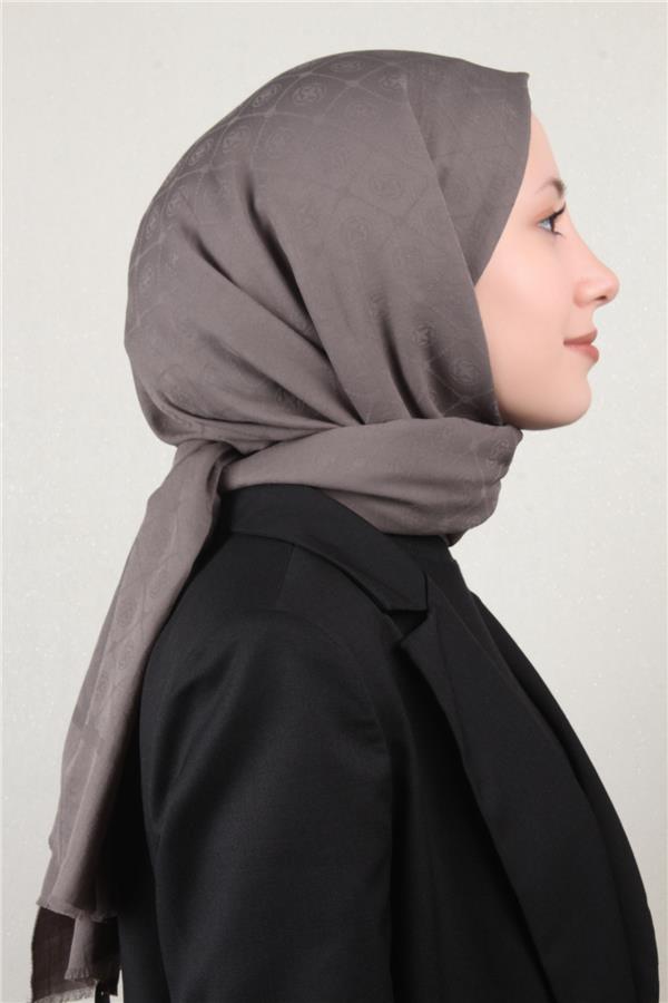 Aker Pamuklu Şal 4109-11 Koyu Duman