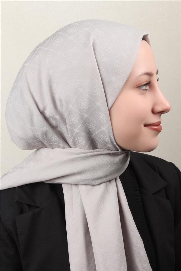 Aker Pamuklu Şal 4109-5 Gri