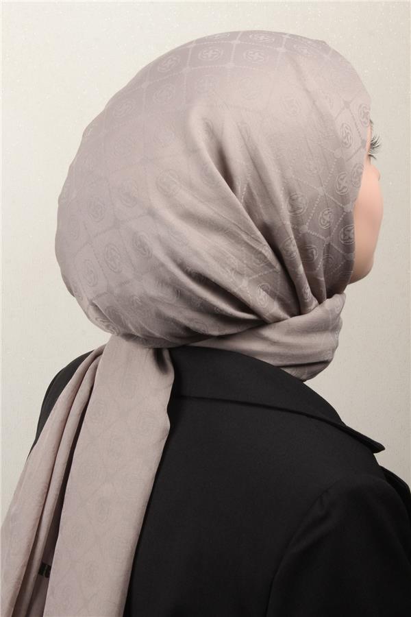 Aker Pamuklu Şal 4109-9 Sütlü Kahve