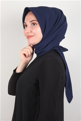 Alessa Pamuk Eşarp 2743-1 Lacivert