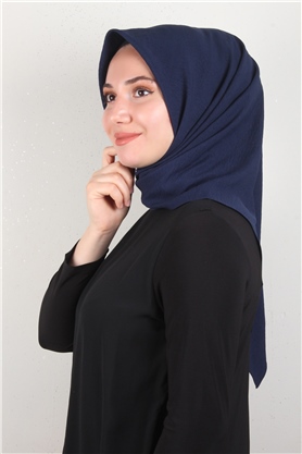 Alessa Pamuk Eşarp 2743-1 Lacivert